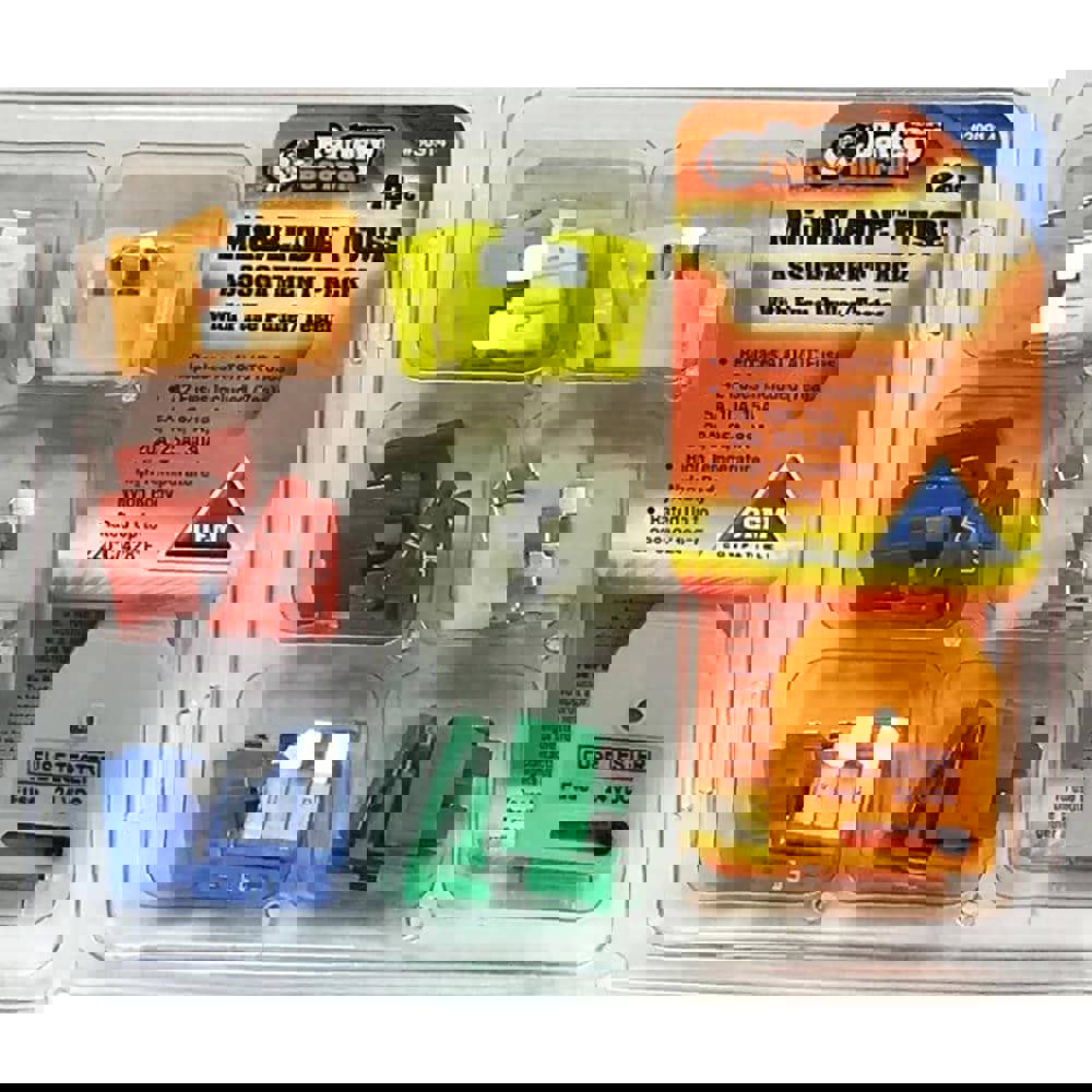 Automotive Fuses; Fuse Style: Fast Acting ; Blade Style: ATO/ATC; MidBlade ; Amperage: 5.0000 ; AC Voltage: 0 ; DC Voltage: 12 ; Color: Tan; Red; Blue; Yellow; Natural; Green